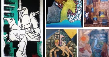  الفنون التشكيلية تفتتح معرض "أوزير" لصفاء صلاح فى مركز محمود مختار الثقافى