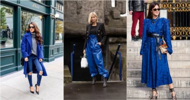  6 طرق لارتداء الأزرق الكلاسيكى فى الشتاء بعد إعلانه لون موضة 2020