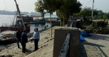 صور.. مبادرة لتنظيف البر الغربى لنهر النيل بالأقصر لمدة يومين