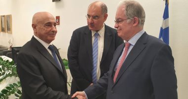 رئيس البرلمان الليبى يلتقى نظيره اليونانى ويؤكد دعمه لعملية الجيش فى طرابلس