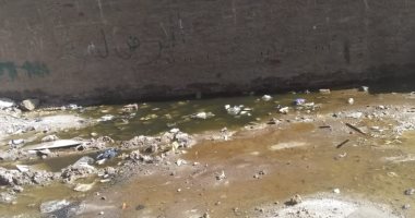  شكوى من انتشار مياه الصرف الصحى بشارع محسن أبو طاحون بالمرج