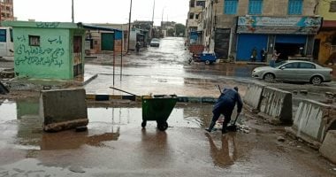 صور.. أمطار رعدية غزيرة على مناطق متفرقة بالإسكندرية