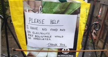 بريطانى يطلب المساعدة للطعام ومتبرعون يفاجئونه بـ11 ألف إسترلينى.. صور