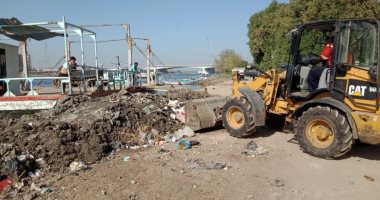 محافظة الجيزة ترفع 30 طن مخلفات من جزيرة بين البحرين - 