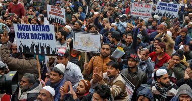 تصاعد الاحتجاجات فى الهند بسبب قانون الجنسية والشرطة تعتقل 100 متظاهر