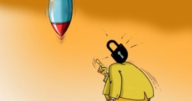 كاريكاتير صحيفة إماراتية.. الصواريخ ستنهال على الأرض من الفضاء
