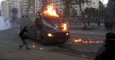 استمرار الاحتجاجات فى تشيلى لليوم الـ64 و مليار و220 مليون دولار خسائر