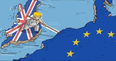 كاريكاتير صحيفة إماراتية.. خروج بريطانيا من الاتحاد الأوروبى
