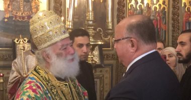 ﻿بطريرك الروم الأرثوذكس يترأس قداس عيد الميلاد بحضور محافظ القاهرة وسفير اليونان