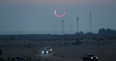 Earth sees a solar eclipse that does not appear in Egypt and Arab countries. In the United States, Mexico, Colombia and Brazil, it is seen as an annular eclipse. The disk of the Moon is 95.2% of the total Sun at its peak.