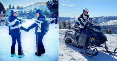بريانكا شوبرا ونيك جوناس بملابس متطابقة خلال رحلة تزلج.. صور وفيديو