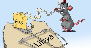 "أردوغان فأر في مصيدة ليبيا".. فى كاريكاتير اليوم السابع