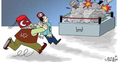 كاريكاتير صحيفة إماراتية.. محاولات تركيا لإقحام تونس فى الأزمة الليبية 