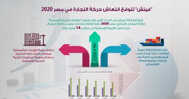 إنفوجراف.. وكالة فيتش تتوقع انتعاش حركة التجارة فى مصر 2020