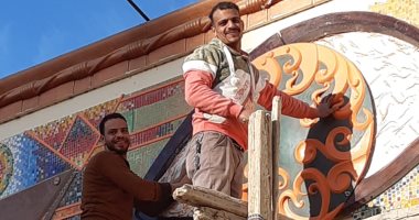 صور.. محافظ أسيوط: تركيب جدارية جديدة بميدان المحطة وتطوير ميدان سيتى