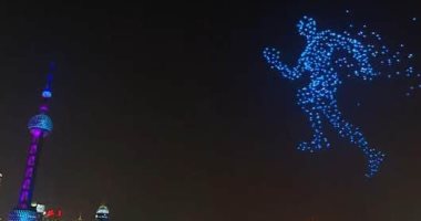 الصين تستبدل الألعاب النارية بالطائرات بدون طيار فى احتفالات العام الجديد