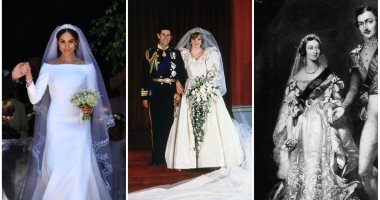 18 فستان فرح ما يتنسوش فى تاريخ الموضة.. من الملكة فيكتوريا لميجان ماركل