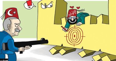 كاريكاتير صحيفة إماراتية.. الإخوان الإرهابية تسهل دخول أردوغان لليبيا