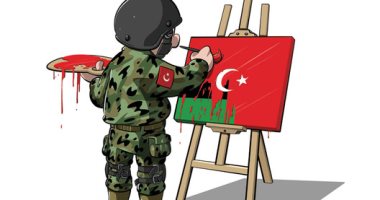 كاريكاتير صحيفة سعودية.. تركيا تسرق "ليبيا" وتستغل عدم إستقرارها