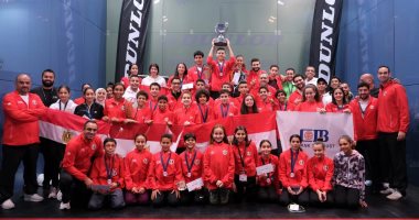 بعثة مصر تعود بـ 20 ميدالية من بطولة بريطانيا المفتوحة للإسكواش