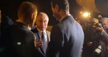 لحظة مغادرة الرئيس الروسى بوتين سوريا من مطار دمشق..فيديو وصور 