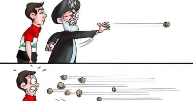 العراق يدفع ثمن التوتر الإيرانى الأمريكى فى كاريكاتير "اليوم السابع"