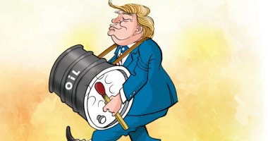 كاريكاتير صحيفة فلسطينية.. ترامب يدق طبول الحرب فى المنطقة