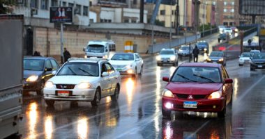 تساقط أمطار غزيرة على مناطق متفرقة بالقاهرة والجيزة