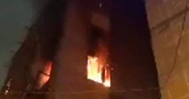 انتداب المعمل الجنائى لفحص آثار حريق مصنع أخشاب بمدينة 6 أكتوبر 