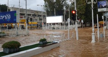 فيديو.. إسرائيل تغرق فى شبر مياه و كوارث بسبب السيول 