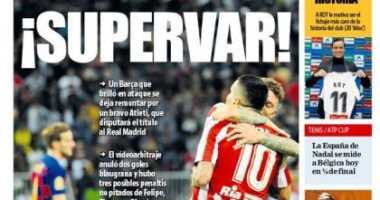 صحف إسبانيا بعد فوز أتلتيكو مدريد على برشلونة: "سوبر فار"