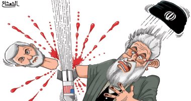 كاريكاتير صحيفة سعودية.. مقتل قاسم سليمانى يقطع الذراع اليمنى للمرشد الإيرانى