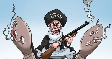 صواريخ إيران ترتد على قدميها بعد حادث طائرة أوكرانيا بكاريكاتير اليوم السابع