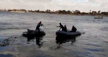 انتشال جثة شاب والبحث عن آخر غرقا فى نهر النيل بمنطقة الصف بالجيزة