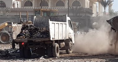 استجابة لـ"اليوم السابع".. رفع القمامة من محطة الترحيل بالمحلة (صور)