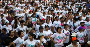 آلاف التايلانديين يشاركون فى مهرجان للركض كاحتجاج مناهض للحكومة