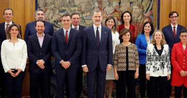 وزراء الحكومة الإسبانية يؤدون اليمين الدستورى أمام الملك فيليب السادس