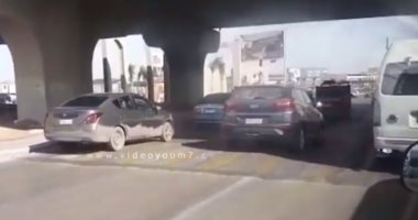 فيديو.. انسياب مروري بميدان جهينة بمدينة 6 أكتوبر وسيولة فى حركة السيارات