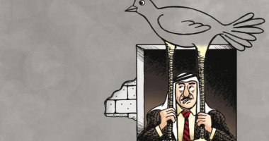 كاريكاتير صحيفة أردنية.. القضية الفلسطينية فى إنتظار الحل العادل الشامل