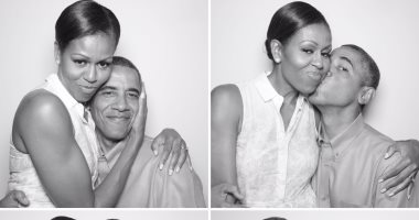 قبلات وأحضان باراك أوباما لزوجته ميشيل تنفى شائعة انفصالهما 