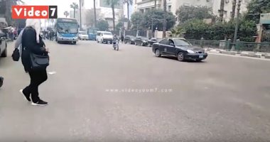 فيديو.. سيولة مرورية بمصطفى النحاس المتجه من مدينة نصر إلى وسط البلد