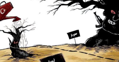 كاريكاتير صحيفة سعودية.. التدخلات التركية وراء دمار ليبيا وسوريا
