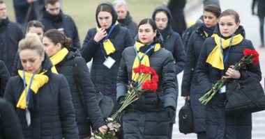فيديو.. لحظة وصول جثامين ضحايا الطائرة الأوكرانية لمطار بوريسبيل بكييف
