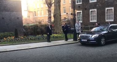 السيسى يصل مقر رئاسة الوزراء فى لندن للقاء رئيس الوزراء البريطانى