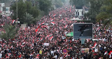 مظاهرات حاشدة فى بغداد للمطالبة برحيل القوات الأمريكية من العراق