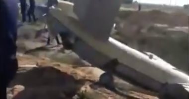 سقوط طائرة مسيرة مجهولة شمال الأحواز فى إيران.. فيديو