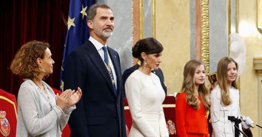 الأسرة الملكية تحضر إفتتاح المجلس التشريعى الرابع عشر فى برلمان أسبانيا 