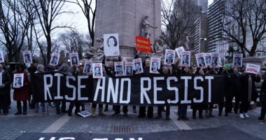 صور.. احتجاجات فى نيويورك على تبرئة مجلس الشيوخ للرئيس ترامب