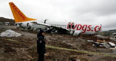 ارتفاع حصيلة ضحايا تحطم طائرة فى اسطنبول لـ 3 قتلى و179 مصابا
