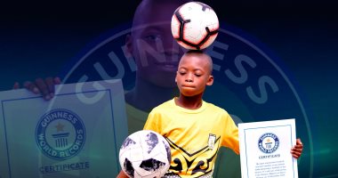 طفل نيجيرى 11 عاما يدخل موسوعة جينيس بسبب مهاراته في كرة القدم .. فيديو